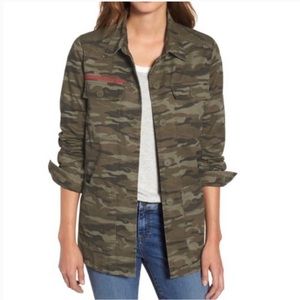 CASLON BY NORDSTROM CAMO UTILITY JACKET